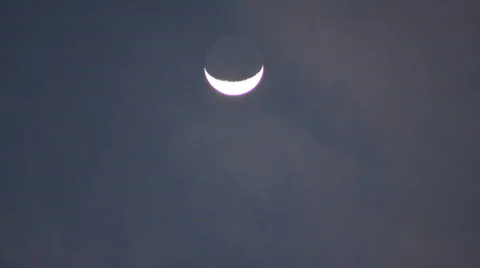 TimeLapse: Crescent Moon Stock Footage 366225