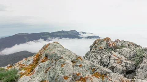 Timelapse Crimean mountains Vidéo 55460197