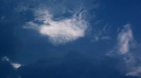 Timelapse criss-crossing clouds Vídeo Stock 11542281