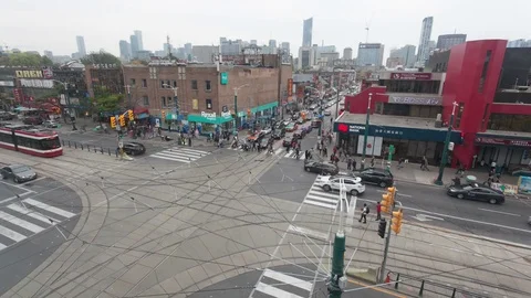 Timelapse of a crossroad in Toronto, Canada Vidéo 82097701