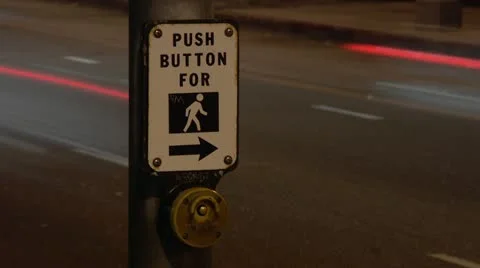 Timelapse crosswalk button 库存影片 11605405