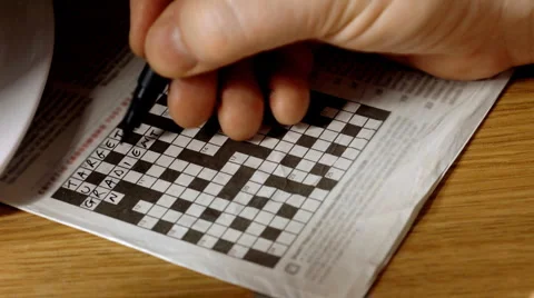 Timelapse Crossword Stock Footage 1077268