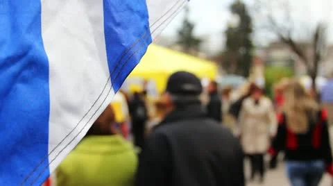 Timelapse Crowd Customers Video stock 11178697