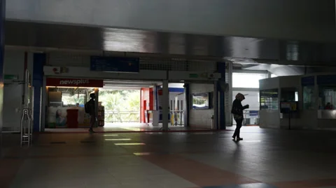 Timelapse of crowd motion and movement in a public transportation center Stock Footage 37121560