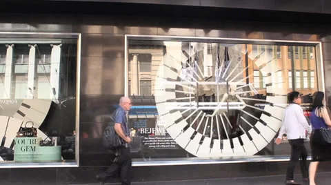 TIMELAPSE CROWD SHOPPING Stock Footage 34008177