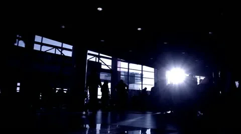 Timelapse of a crowded building Stock Footage 19986689