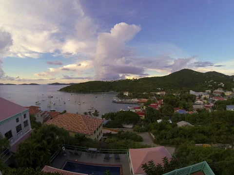 TimeLapse of Cruz Bay Stock Footage 42178979