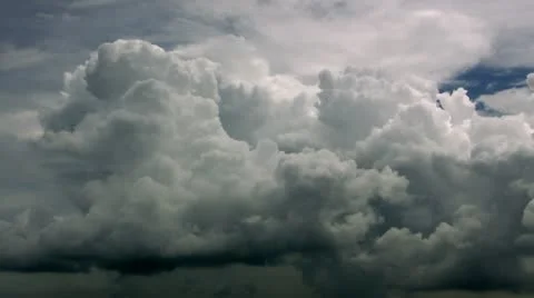 Timelapse cumulonimbus clouds Stock Footage