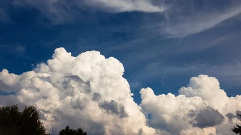 Timelapse of Cumulonimbus Clouds Stock Footage 111168254