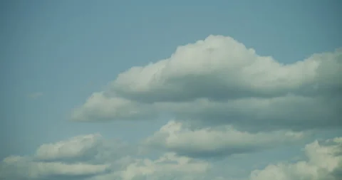 Timelapse of Cumulus Clouds in Blue Sky Stock Footage 311272142