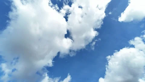 Timelapse of cumulus clouds during the day Stock Footage 333041984