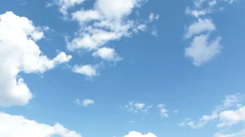 Timelapse of cumulus clouds Stock Footage 8601400