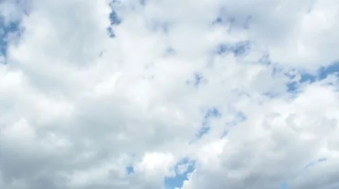 Timelapse of cumulus clouds Stock Footage 8652696
