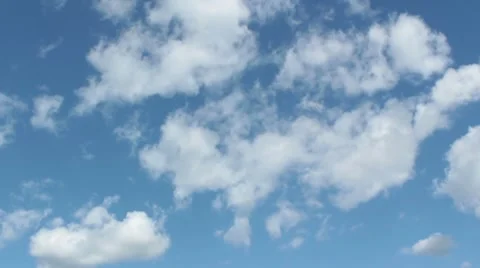 Timelapse of cumulus clouds Stock Footage 8652698