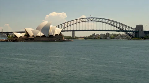 Timelapse Of Cumulus Clouds Over Sydney Opera House Stock Footage 233863967