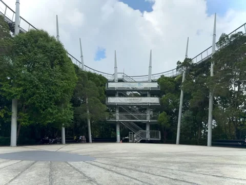 Timelapse of Curtis Crest Tree Top Walk at The Habitat, Pulau Pinang Malaysia Stock Footage 278299742
