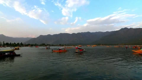 Timelapse of Dal Lake in Srinagar, India Stock Footage 331871246