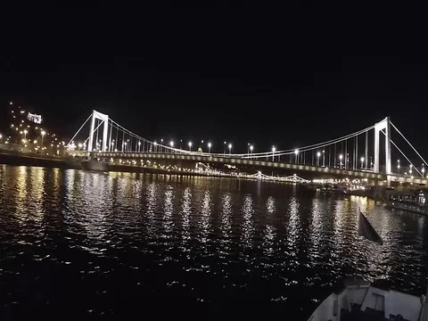 Timelapse on the Danube river in Budapest Stock Footage 122290291