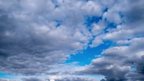 Timelapse of Dark and Light Clouds Stock Footage 296005899