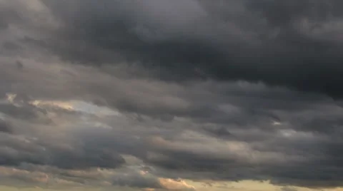Timelapse Dark Clouds 4k NTSC Stock Footage 7761459