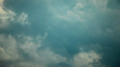 Timelapse Dark Clouds to Blue Sky Video stock 158778304