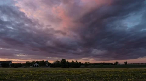 Timelapse of dark clouds Stock Footage 55698647