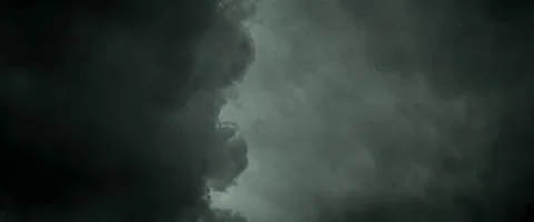 Timelapse of dark clouds before storm anamorphic Stock Footage 242868094