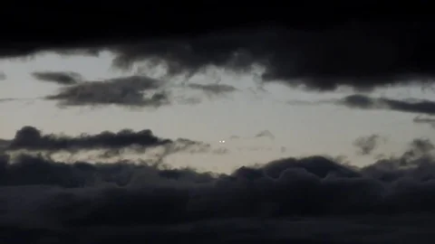 Timelapse Dark Clouds Sunset Stock Footage 82799291