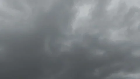 Timelapse of dark dramatic clouds that are about to rain Stock Footage 297735572