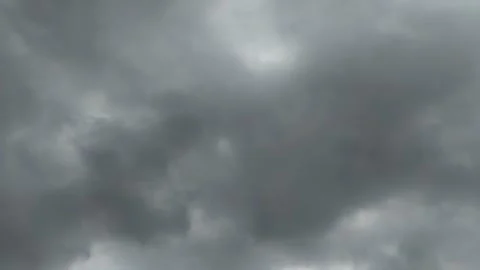 Timelapse of dark dramatic clouds that are about to rain 動画素材 297735693