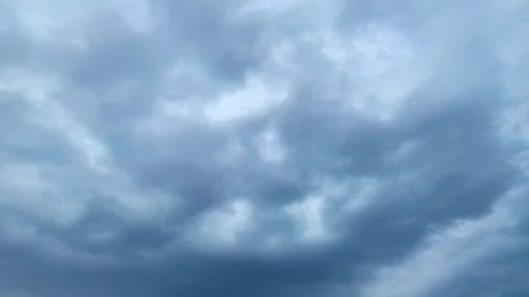 Timelapse dark rain clouds moving in the sky Stock Footage 111616168