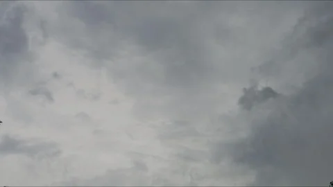 Timelapse dark storm clouds dramatic black sky background. Dark clouds before th Vídeos de archivo 263783701