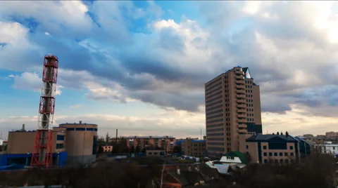 Timelapse day to night  building Stock Footage 51811683