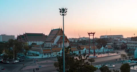 Timelapse Day to night of Gian Swing Stock Footage 149509867