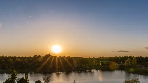 Timelapse day to night Park Stock Footage 109558298