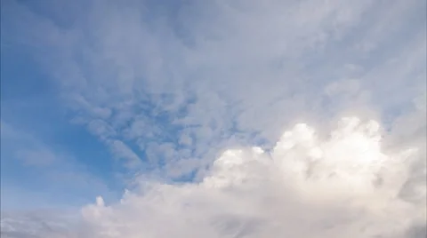 Timelapse day to night of passing clouds Stock Footage 53064046
