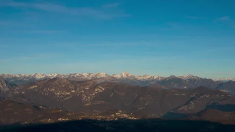 Timelapse Day to Night with sun shade the valley Stock Footage 172001702