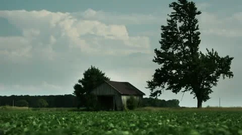 Timelapse decaying barn Stockbeeldmateriaal 11607957