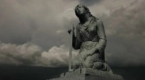 Timelapse decaying gravestone 스톡 동영상 11605500