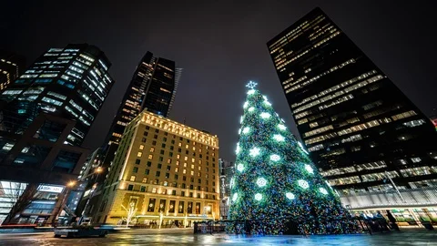 Timelapse Decembre 10 Christmas Tree Stock Footage 121471355