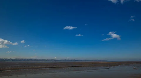 Timelapse Dee Estuary Thurstaston 스톡 동영상 23245334