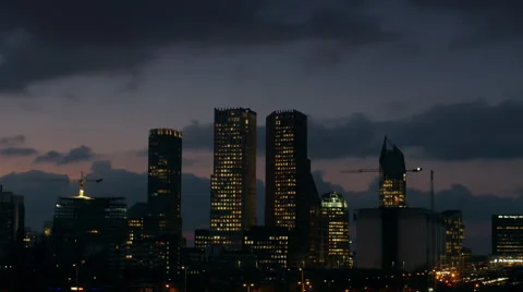 Timelapse denhaag skyline 4K Stock Footage 46599227