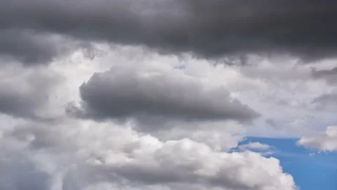 Timelapse of dense storm clouds during the day Video stock 201993222