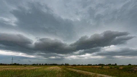 Timelapse depicting an approaching storm structure Stock Footage 301518520