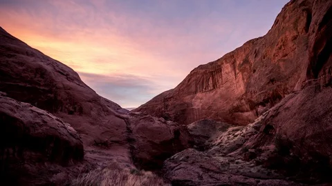 Timelapse of desert sunrise Video stock 93729091