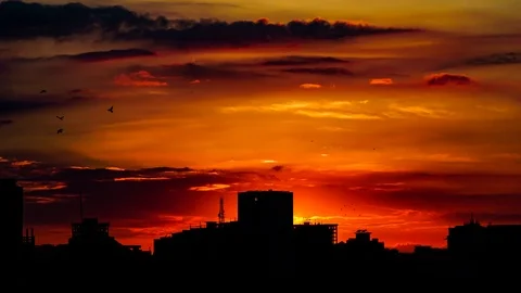 Timelapse Dhaka after sunset Video stock 89659146