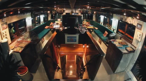 Timelapse dinner on boat Stock Footage 50417292