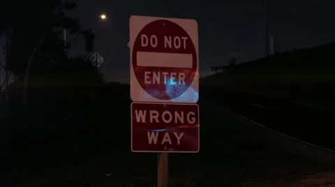 Timelapse Do Not Enter sign Stockbeeldmateriaal 11605564