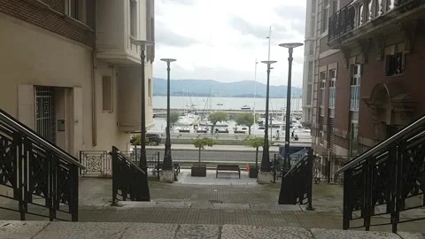 Timelapse down stairs Stock Footage 171618583