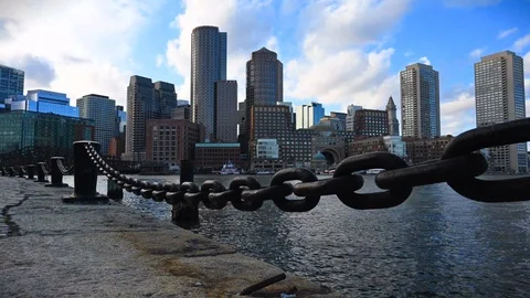 Timelapse of downtown Boston 库存影片 103116903